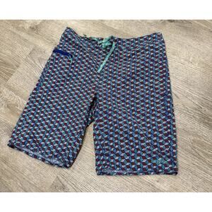 PATAGONIA Geometric Wavefarer Board Shorts 32